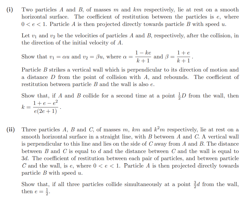 STEP 3 Section B: Mechanics Question